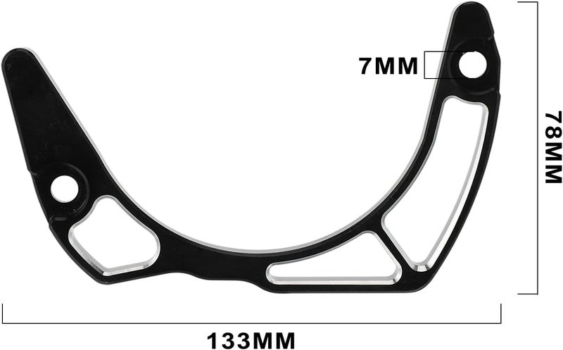 Wacece ATV Case Saver Engine Case Guard CNC for Raptor 700 2013-2025 Raptor 700R 2009-2025 Raptor 700R SE 2013-2025 Raptor 700 SE 2009-2012 Black - Image 3
